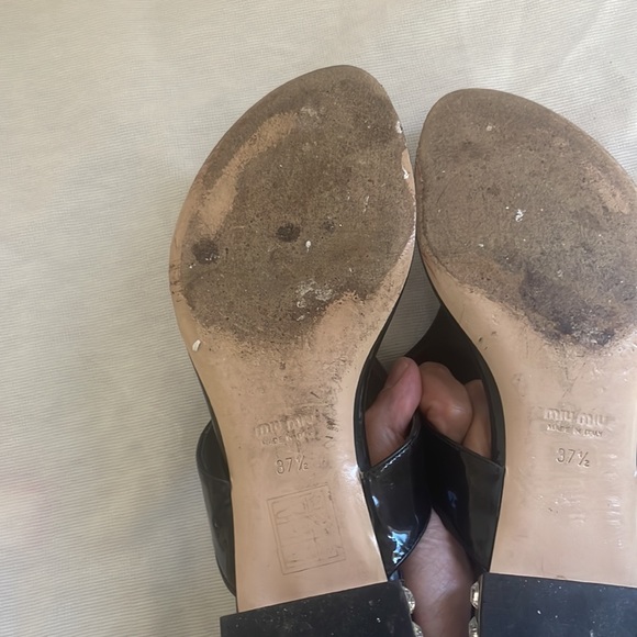 Miu Miu sandal with jeweled heel size 7.5 - Picture 6 of 8